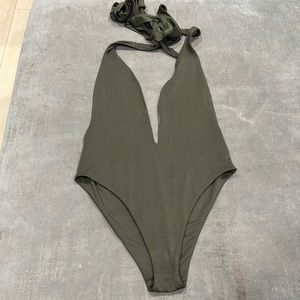 Olive green one piece